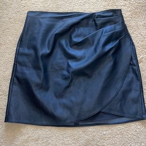 Abercrombie & Fitch Black Vegan Leather Mini